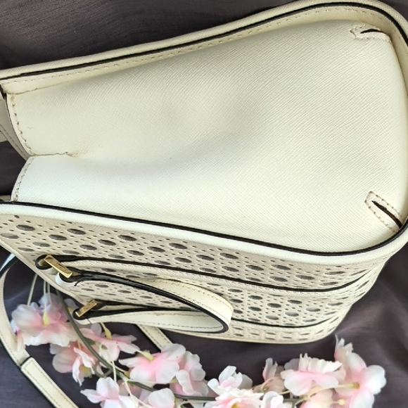 Kate Spade White Perforated Satchel/Crossbody - Picture 8 of 13